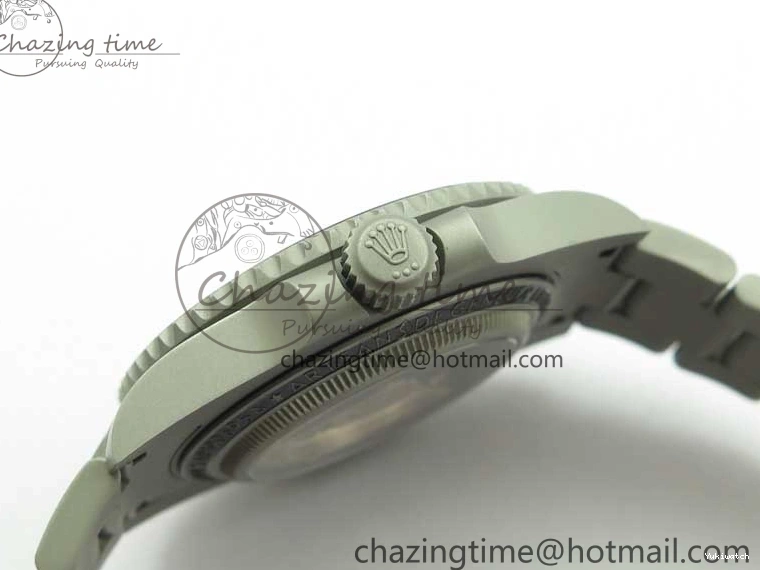 116610 Bezel Skeleton DIal Best Sandblasted Edition on ROF Andrea Submariner Carbon SA3130 Pirlo 0308